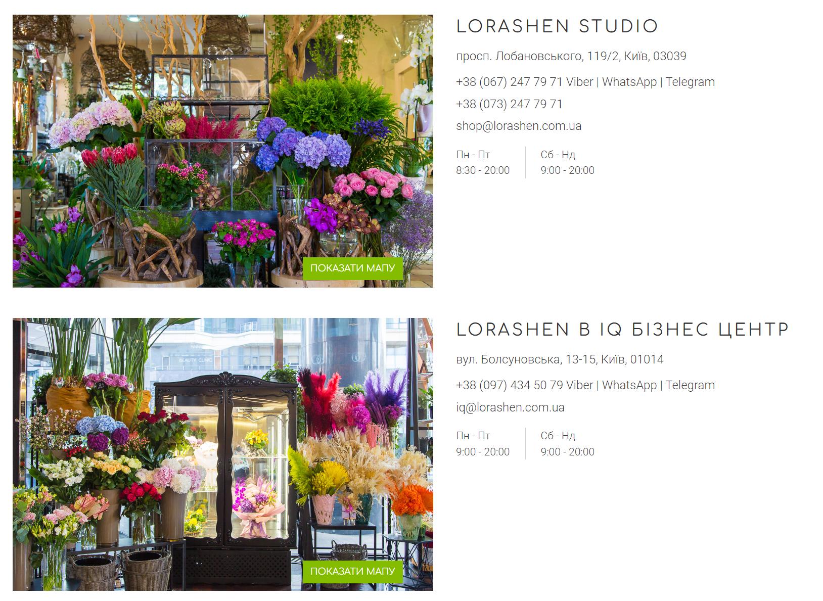 магазини lorashen