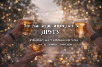 Привітання з днем народження другу – живі, позитивні та доброзичливі слова для справжнього товариша