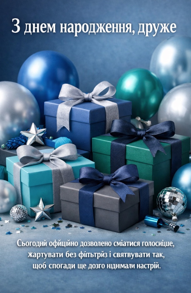 Привітання з днем народження другу