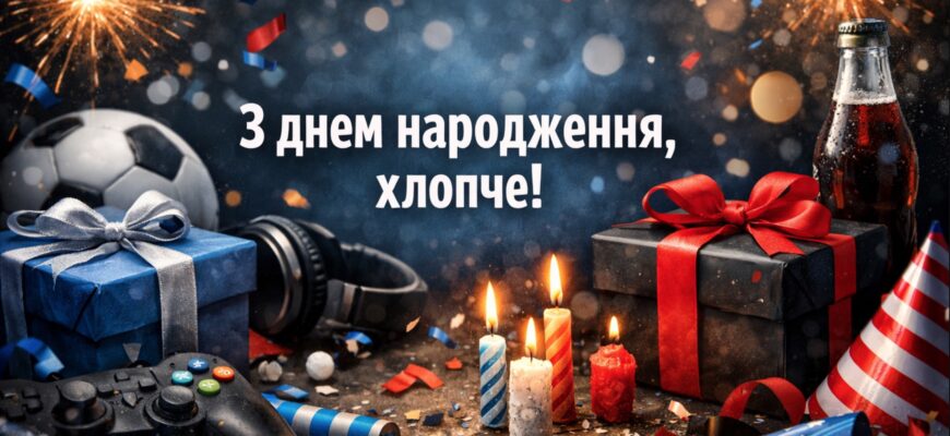 Привітання з днем народження хлопцю – щирі, драйвові та життєрадісні побажання для сучасного іменинника