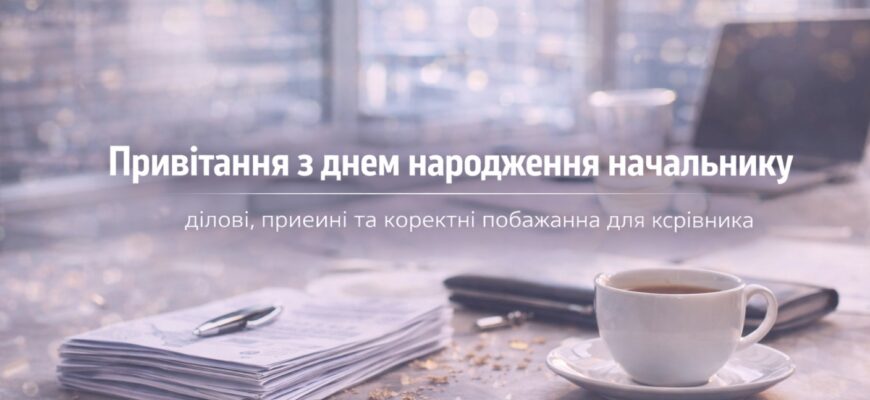 Привітання з днем народження начальнику – ділові, приємні та коректні побажання для керівника