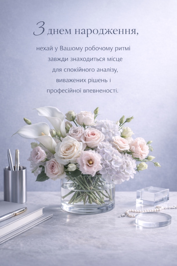 Привітання з днем народження начальниці 